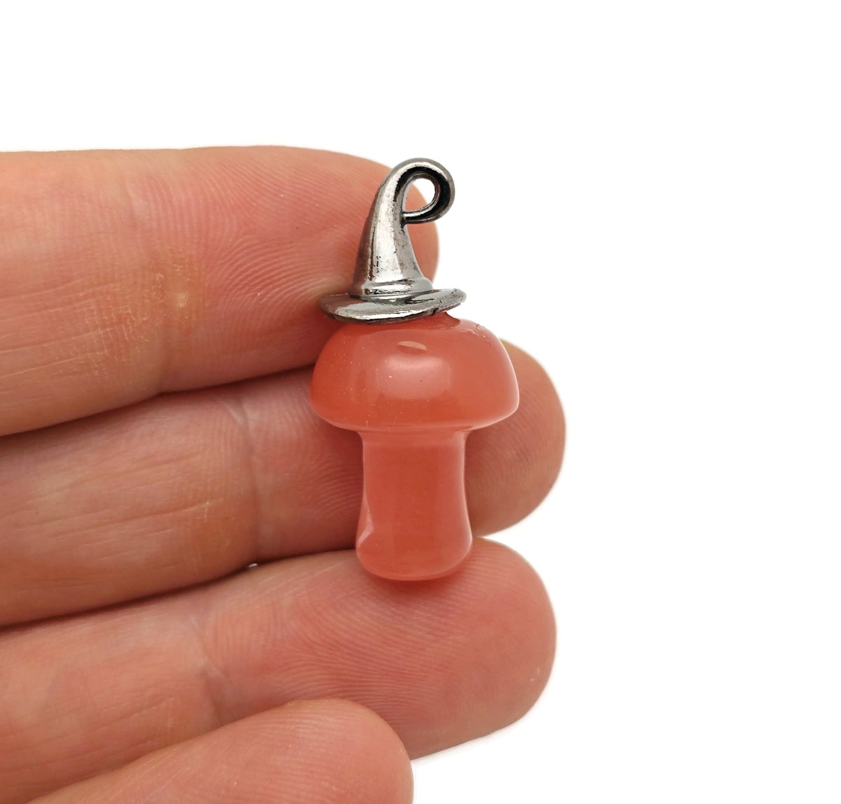 Halloween Hat Gemstone Mushroom - Gemstone Pendant - 25mm - MIX