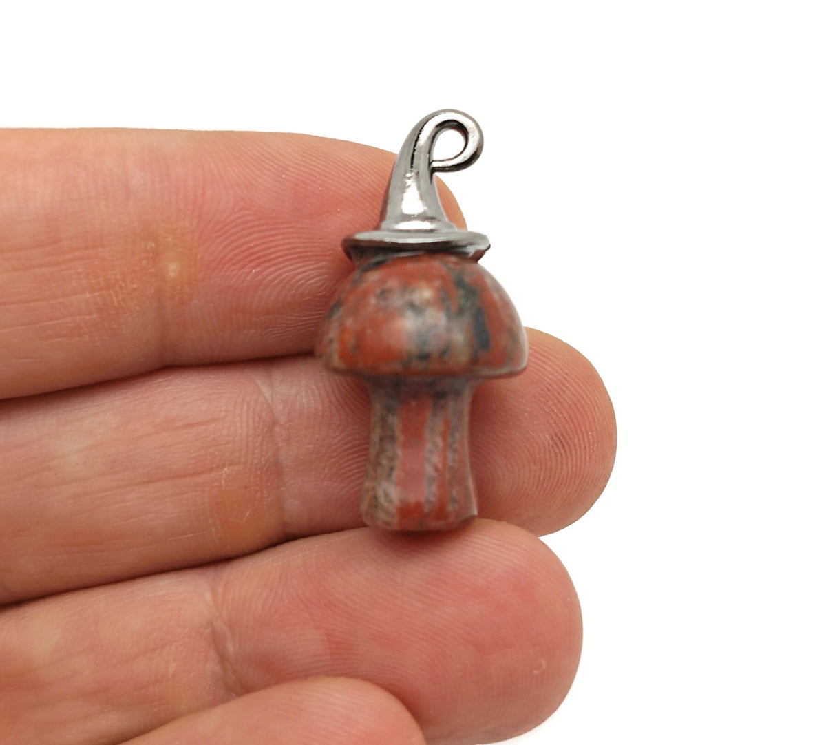 Halloween Hat Gemstone Mushroom - Gemstone Pendant - 25mm - MIX