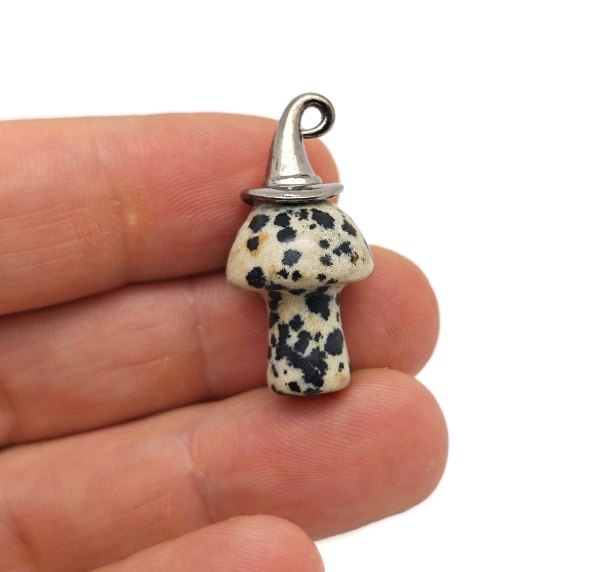 Halloween Hat Gemstone Mushroom - Gemstone Pendant - 25mm - MIX