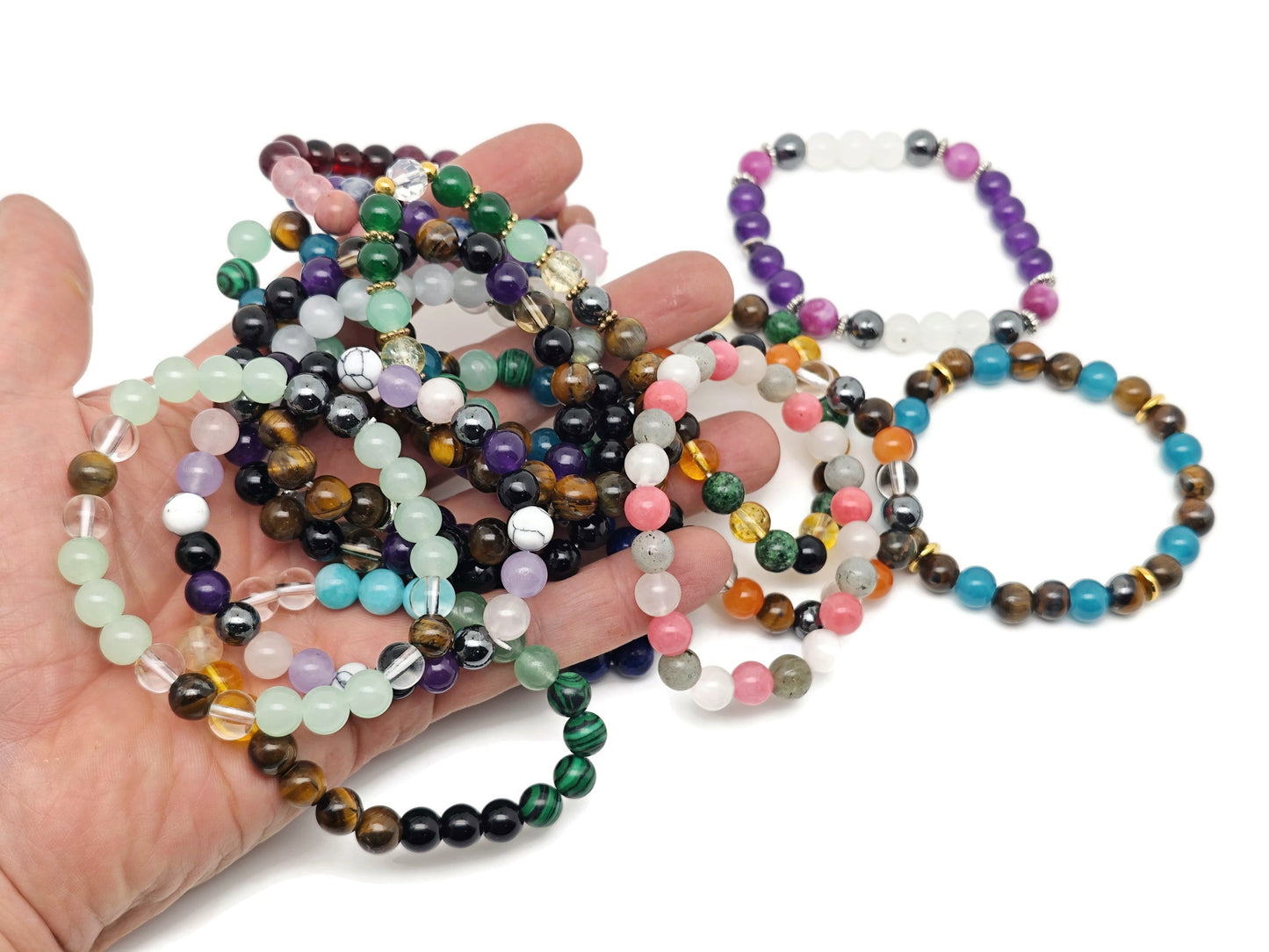 Intention Bracelet Crystal - Choose Your Bracelet - Handmade Men&Women Stretchy Bracelet - MIX