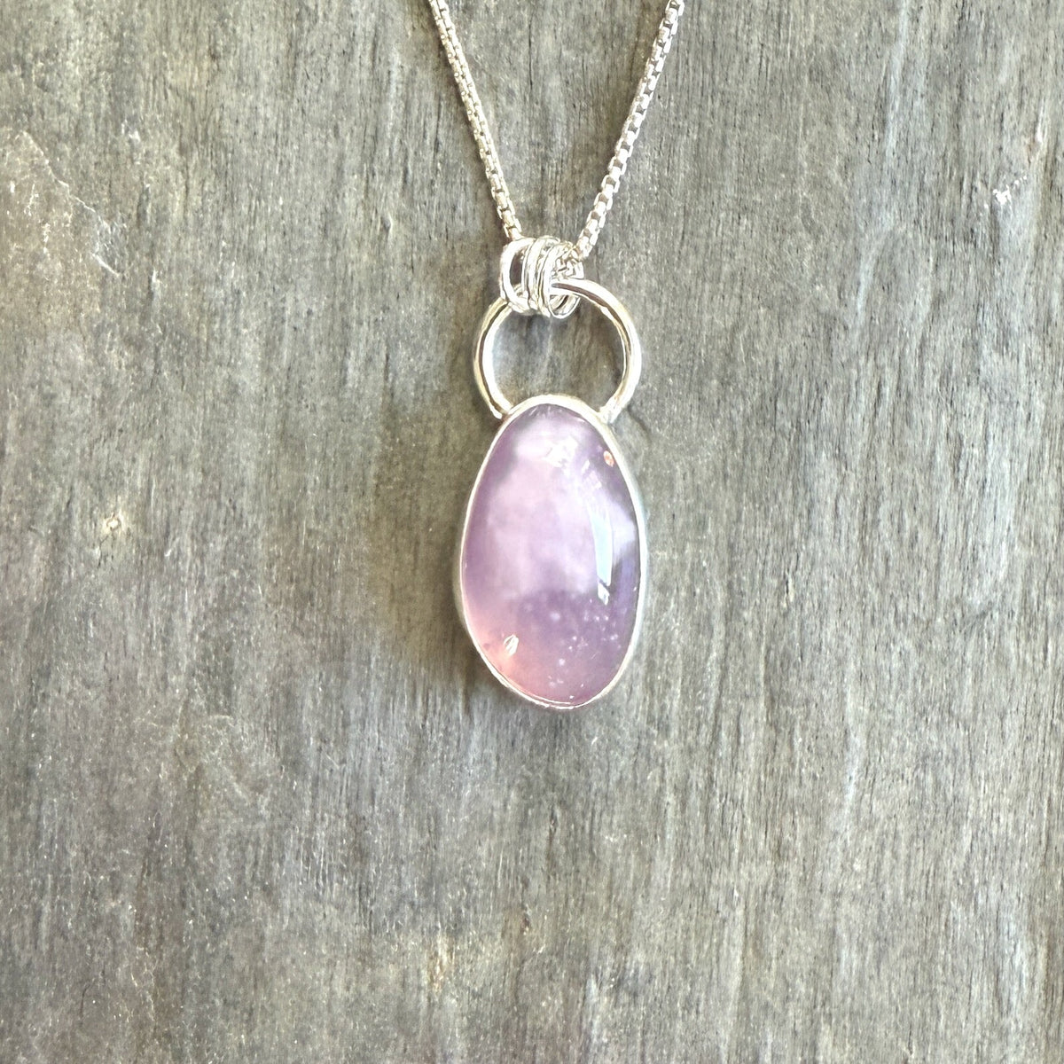 Holley Blue Plume Agate Pendant Necklace | PNW Gemstone Jewelry