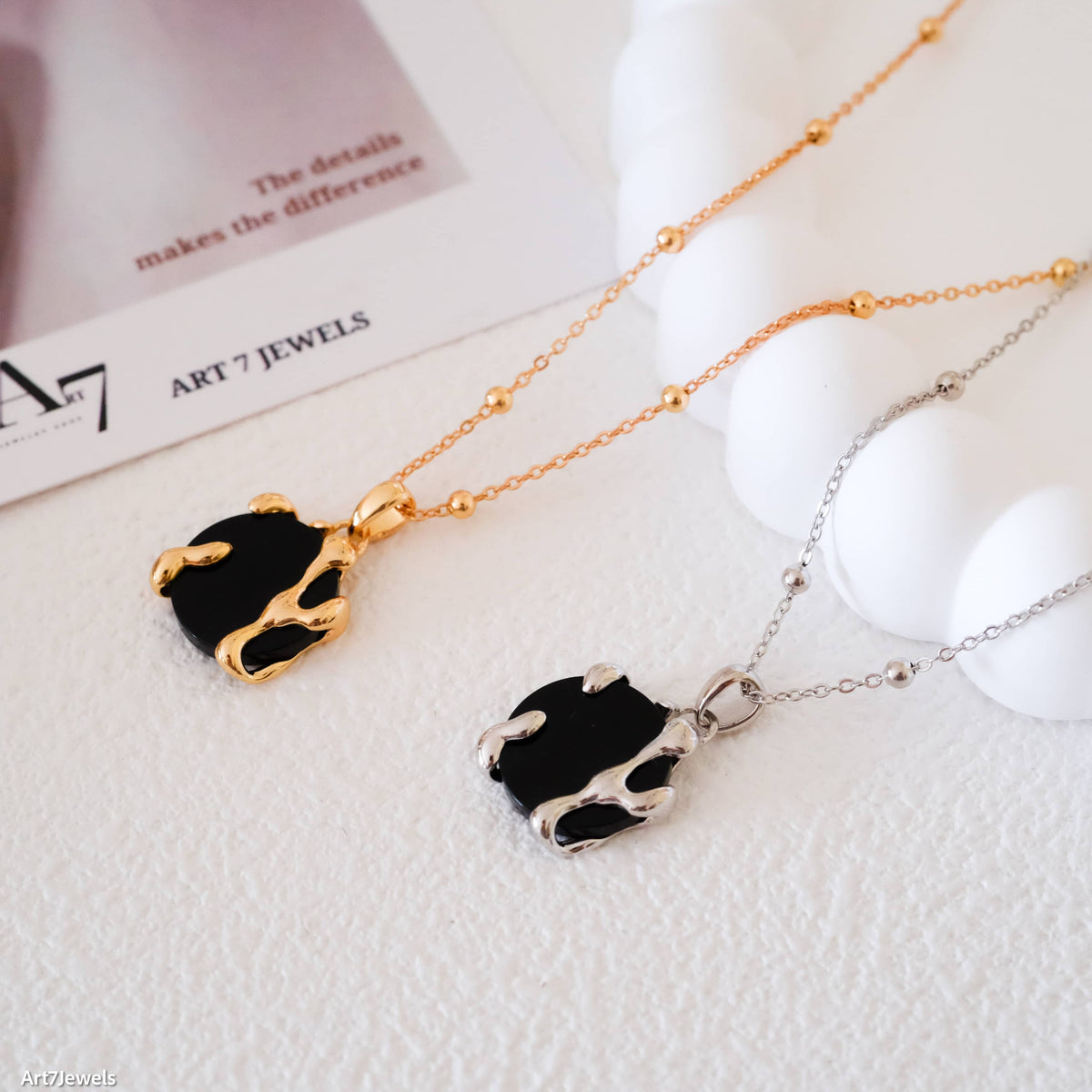 Black onyx earrings