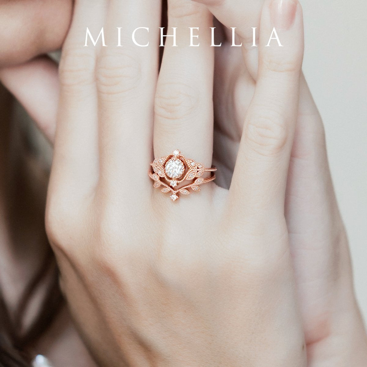 [Adeline] Vintage Rose Ring in Opal