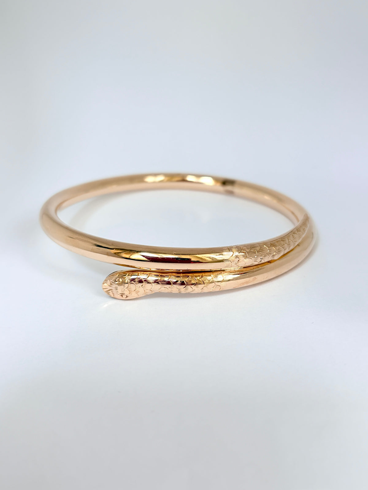 Antique, Art Deco 9ct Gold, Snake Bangle/ Armlet, Hallmarked 9ct Gold, 1925