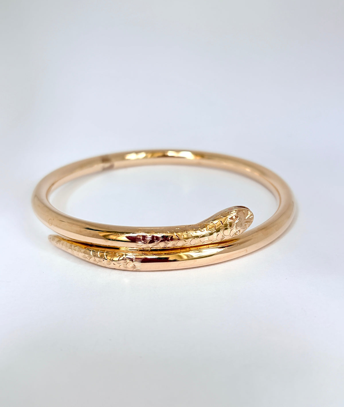 Antique, Art Deco 9ct Gold, Snake Bangle/ Armlet, Hallmarked 9ct Gold, 1925