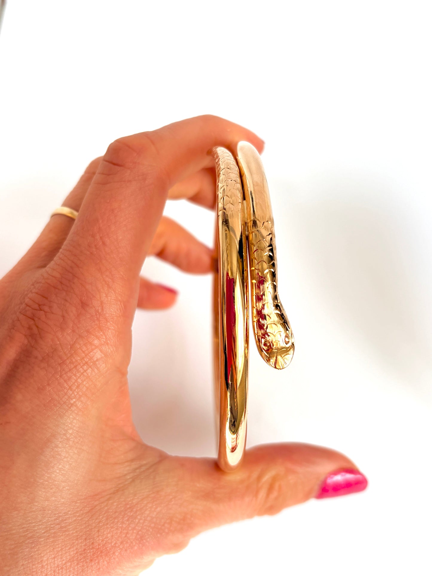 Antique, Art Deco 9ct Gold, Snake Bangle/ Armlet, Hallmarked 9ct Gold, 1925