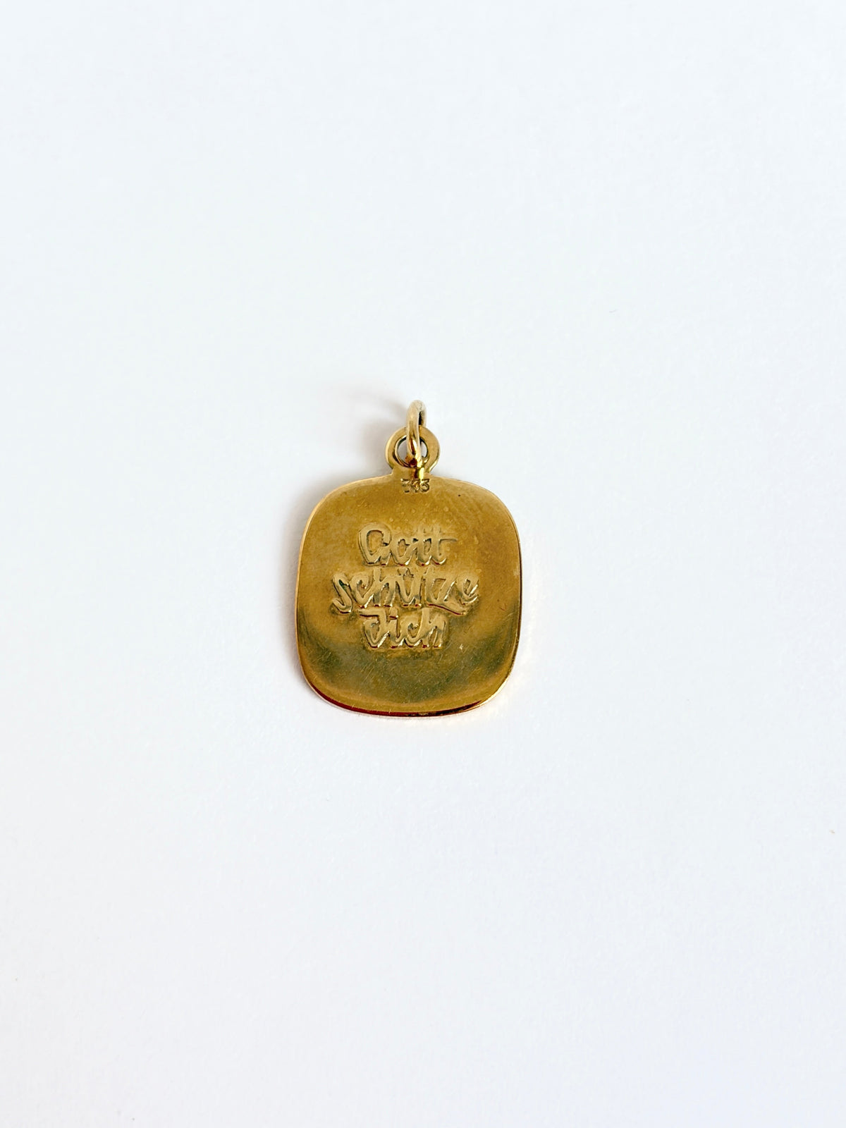 8ct Gold, 'God Protect you' charm