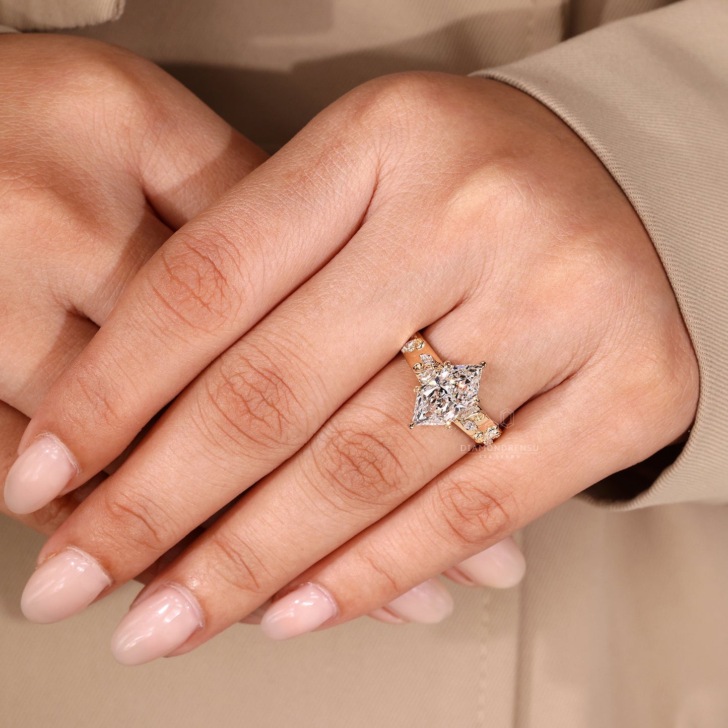 Art Deco Dutch Marquise Engagement Ring
