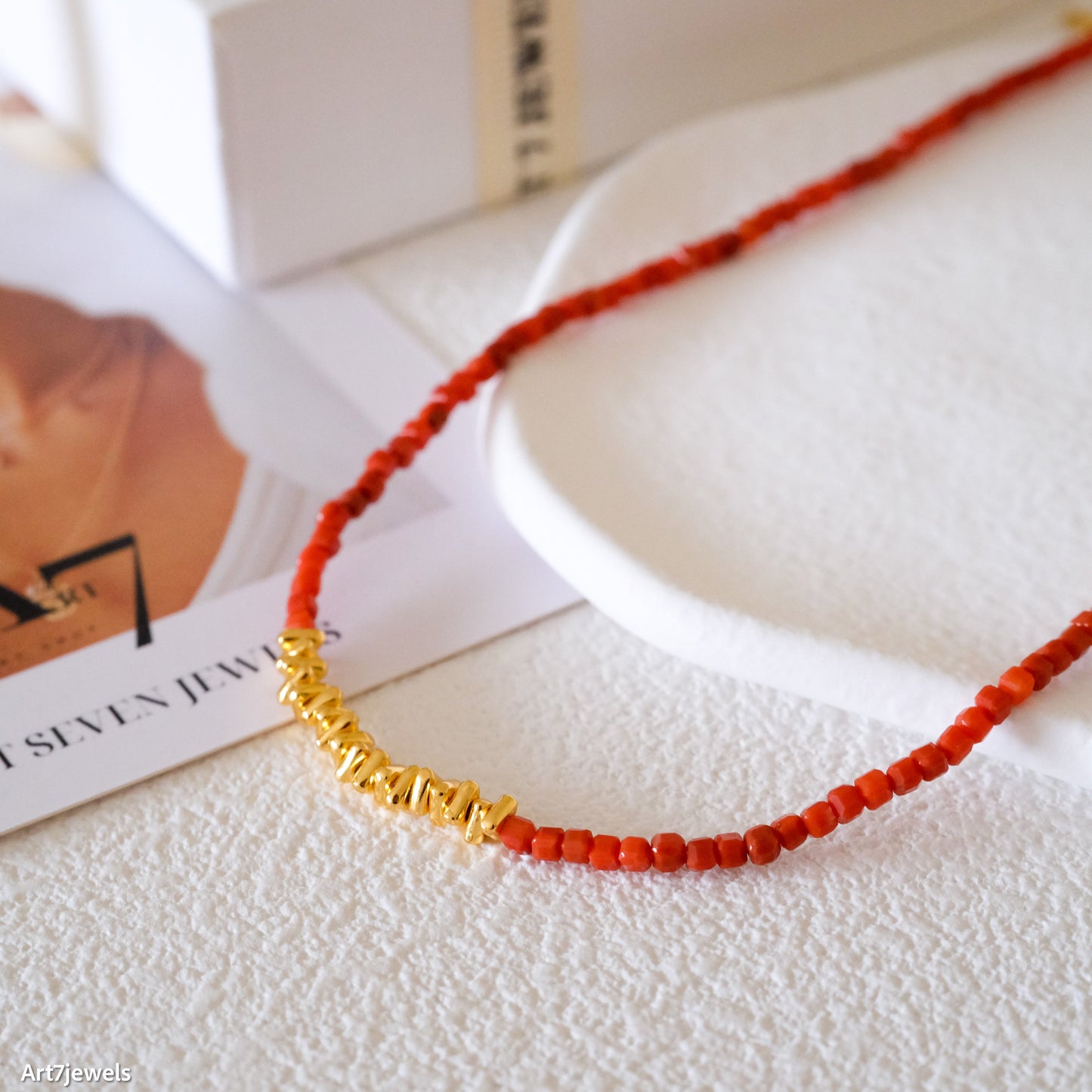 Carnelian Beaded Bracelet