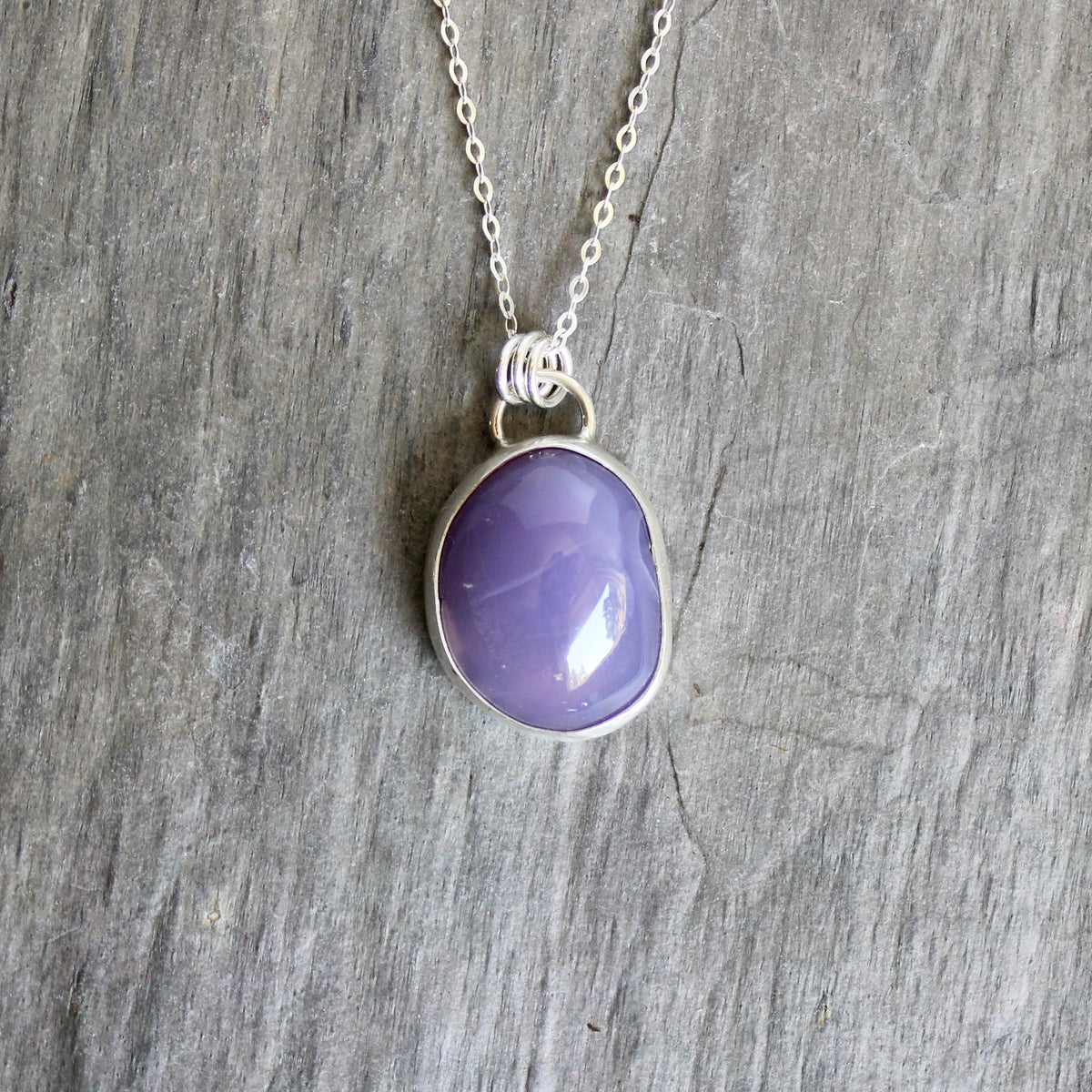 Chunky Dark Holly Blue Pendant Necklace | PNW Gemstone Jewelry