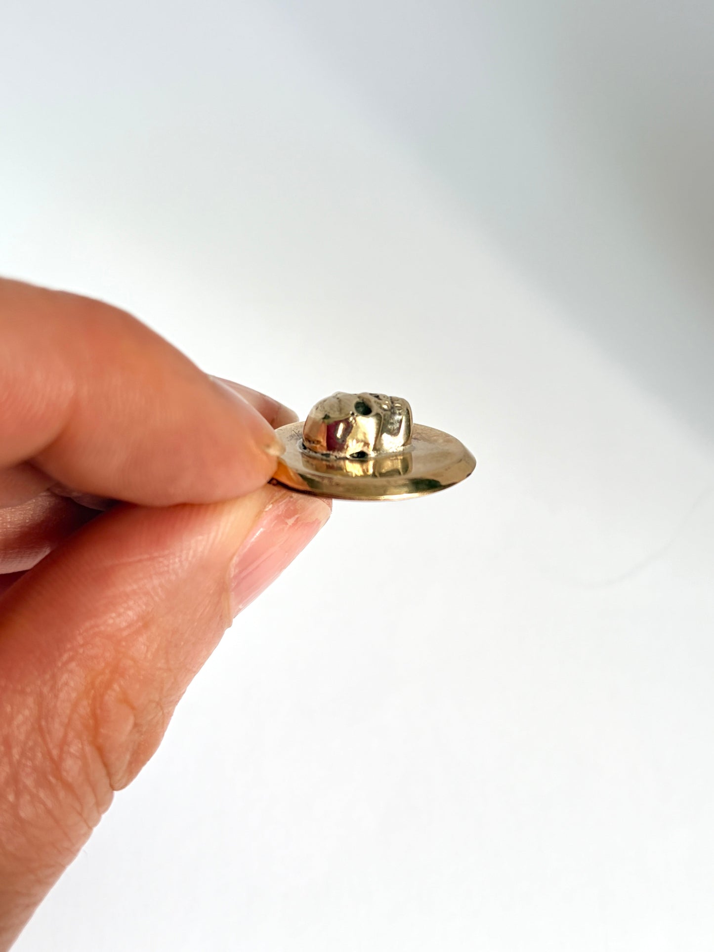 Vintage 9ct gold Skull Pendant