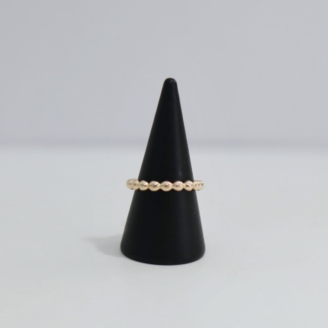 Largest Ball Stacking Ring - Choose your Metal - Sterling Silver or 14 Karat Yellow Gold Fill