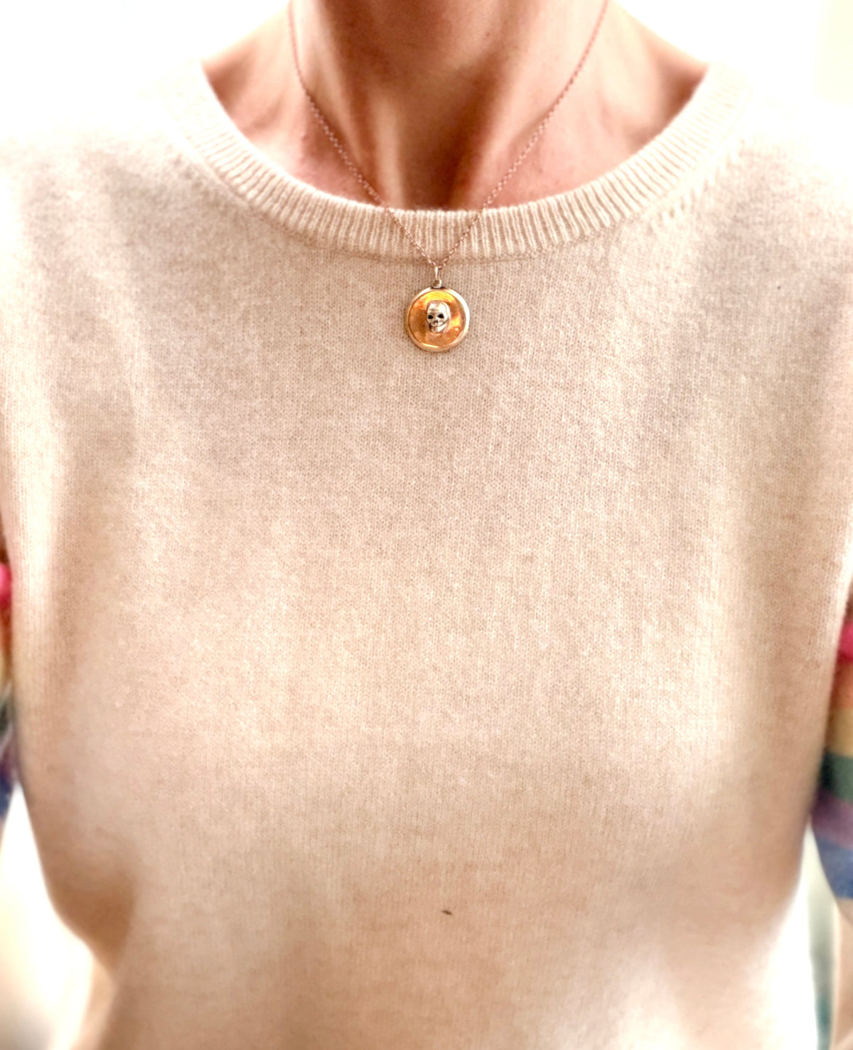 Vintage 9ct gold Skull Pendant