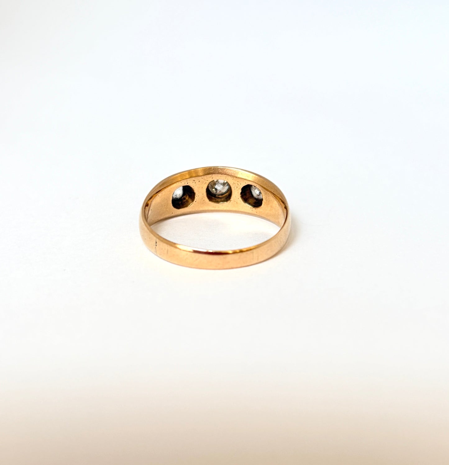 Art Deco, 18ct Gold  Diamond Trilogy Chunky Ring