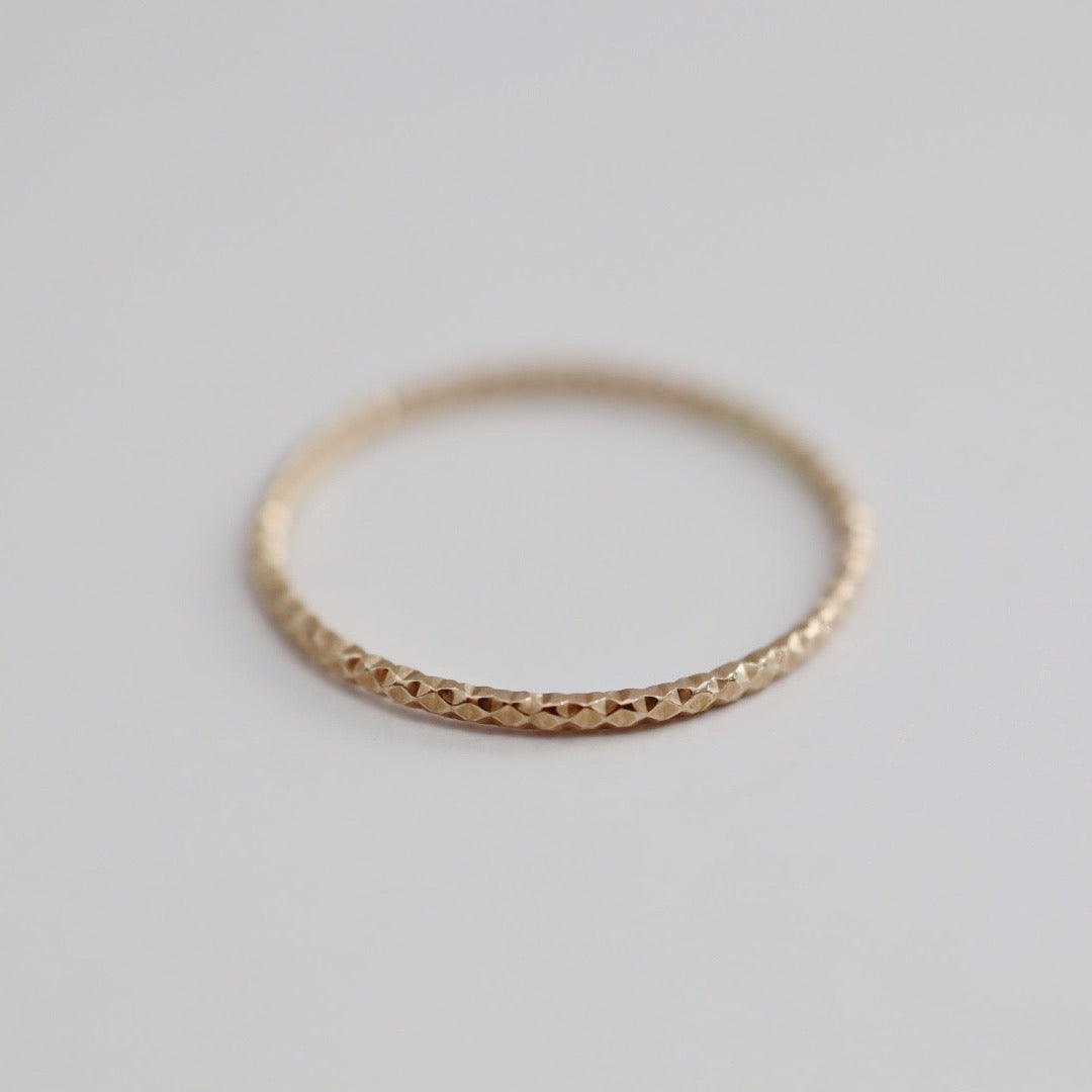 Sparkle Stacking Ring - Choose your Metal - Sterling Silver or 14 Karat Gold Fill