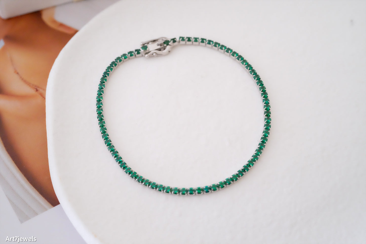Emerald Tennis Bracelet