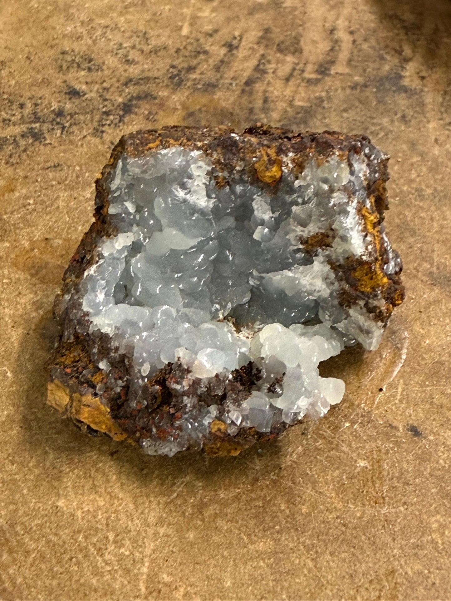Smithsonite, Graphic Mine Magdalena New Mexico
