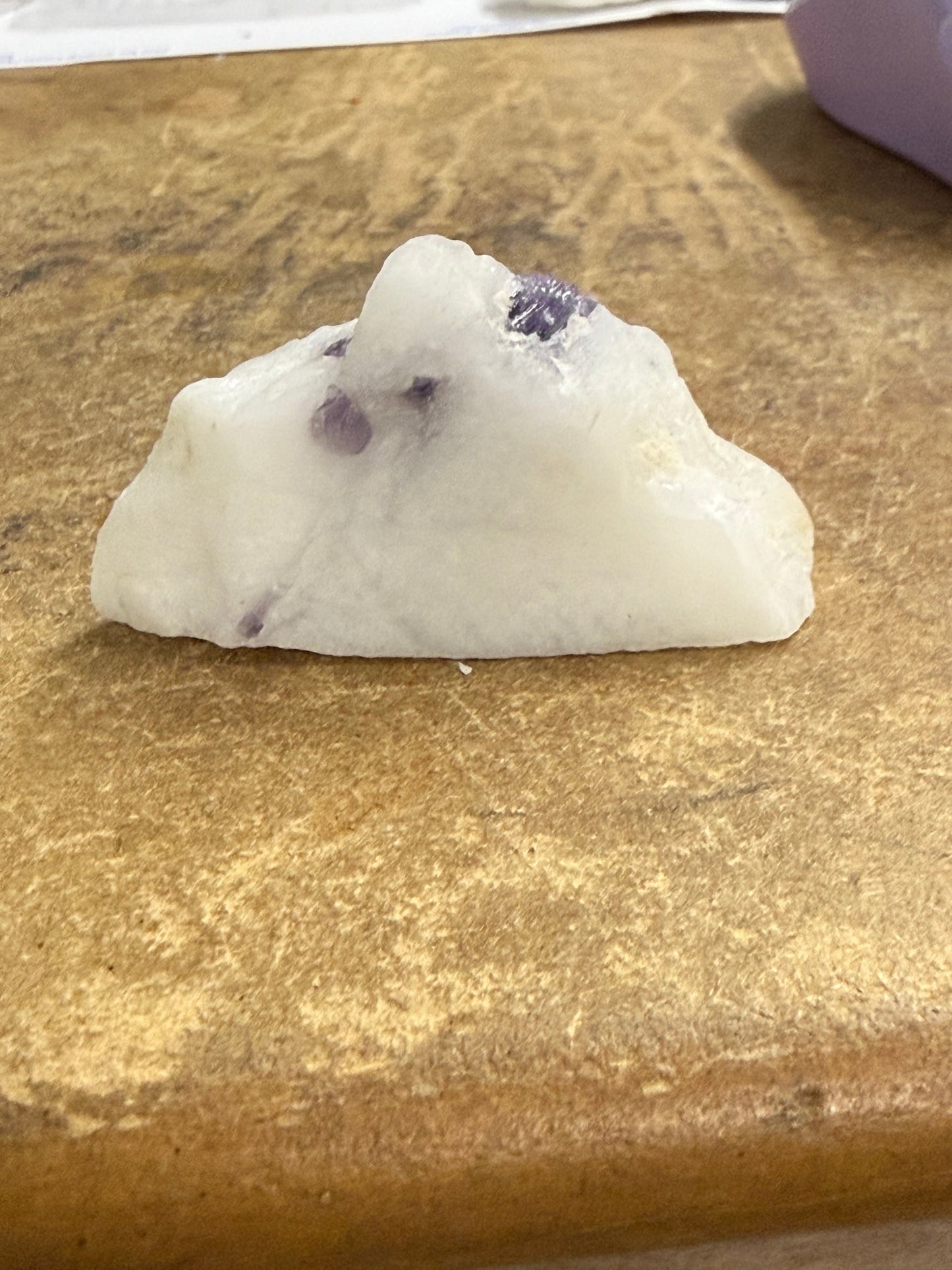 Purple Scapolite (Marialite)W/ Dioptase (20)