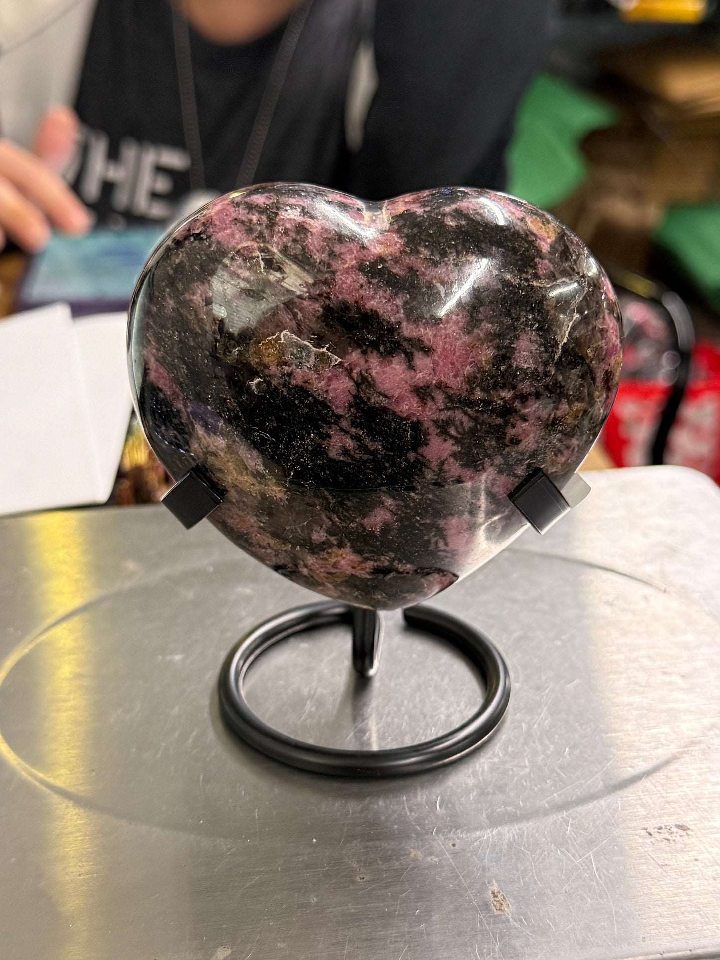 Rhodonite Heart (2)