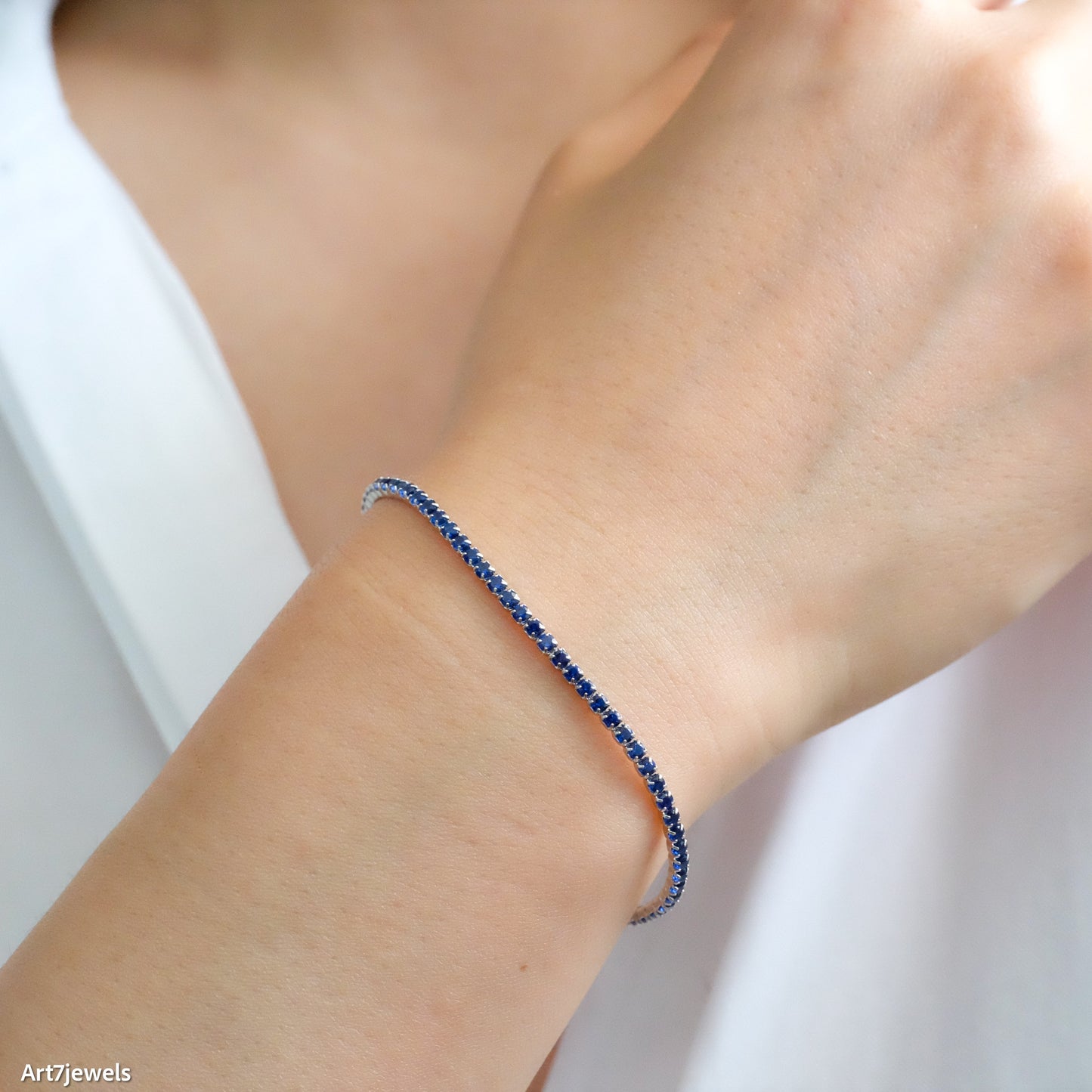 Sapphire Tennis Bracelet
