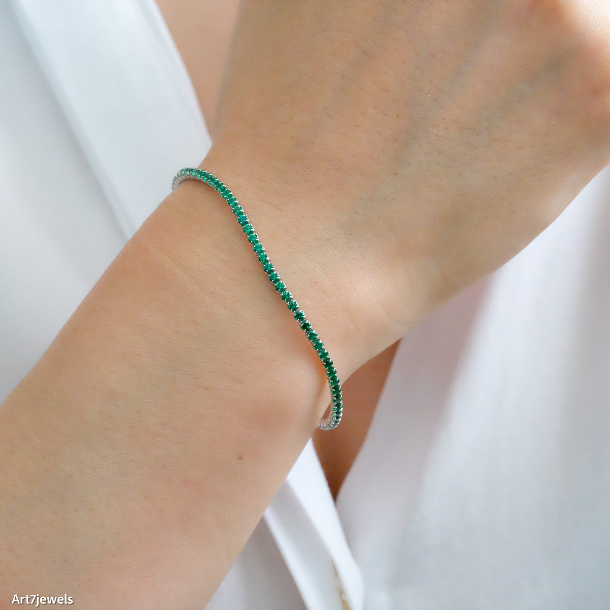 Emerald Tennis Bracelet