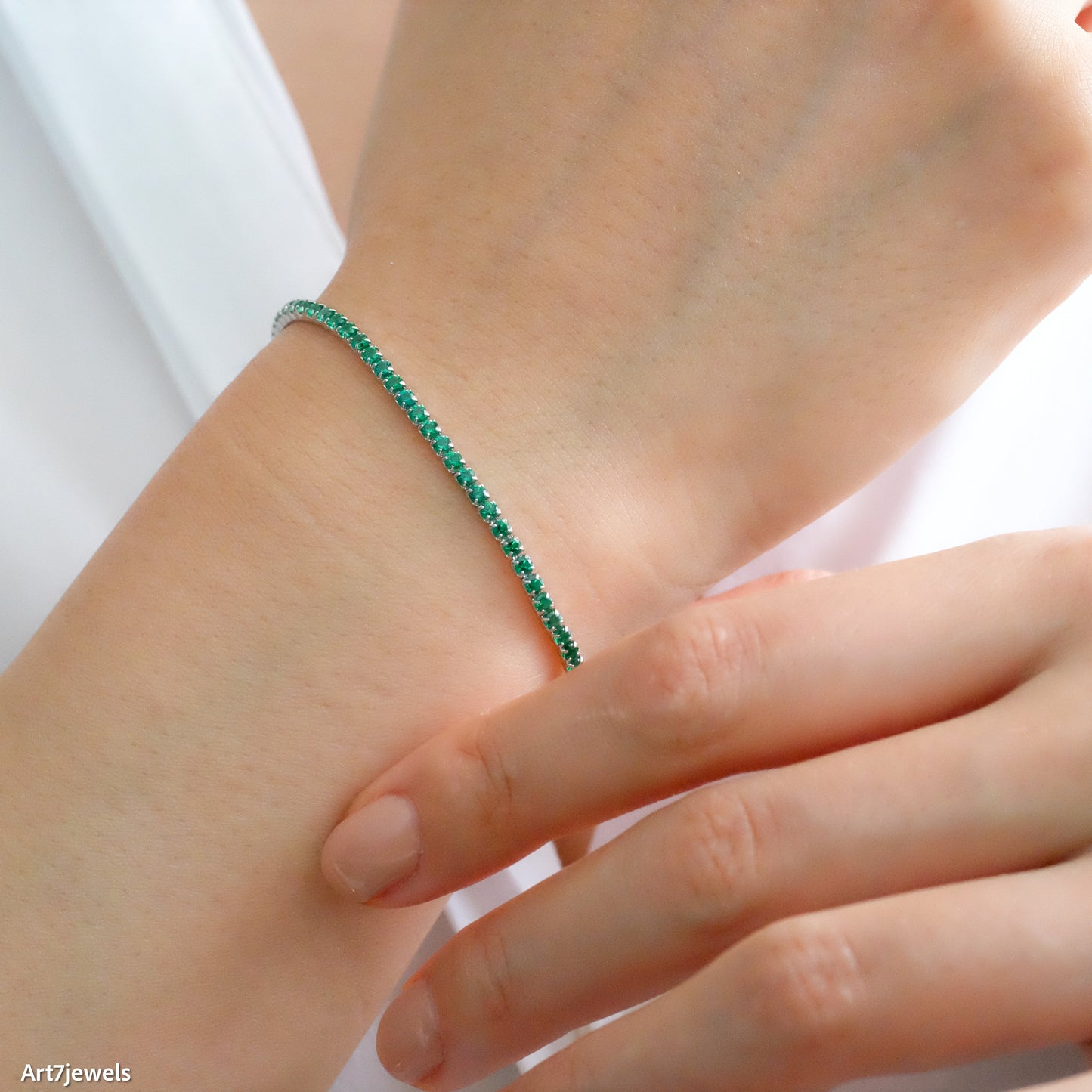 Emerald Tennis Bracelet