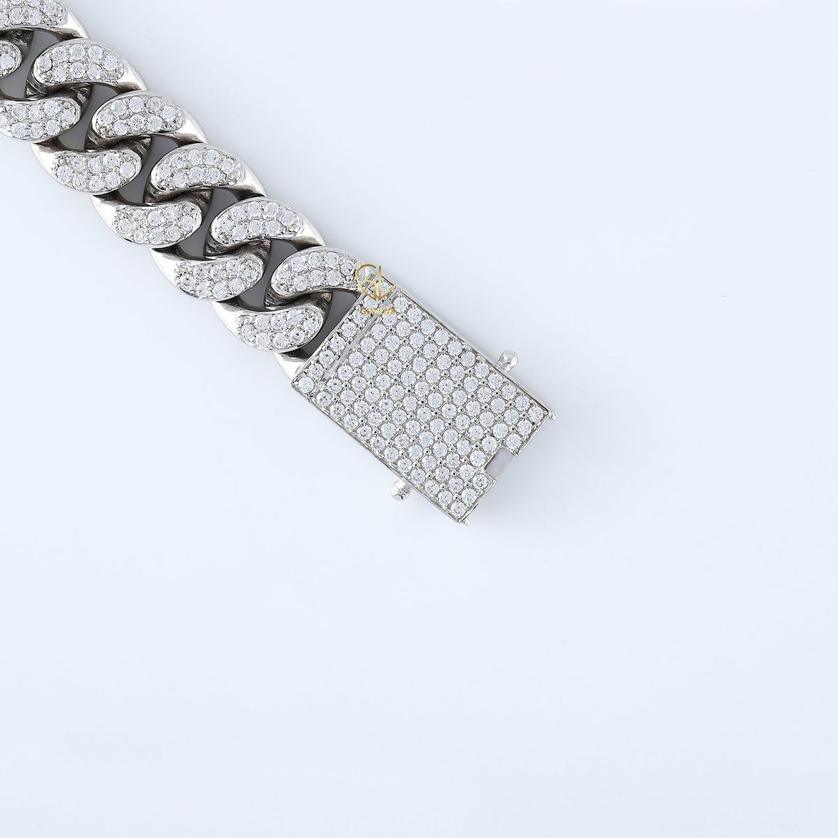 Hip Hop Iced Out Moissanite Cuban Link Bracelet