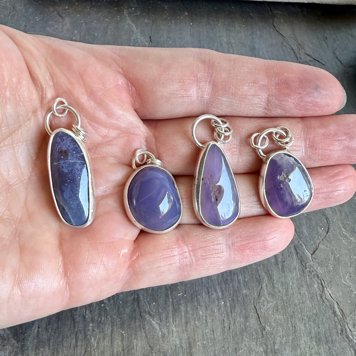 Long Oregon Holley Blue Pendant Necklace | PNW Gemstone Jewelry