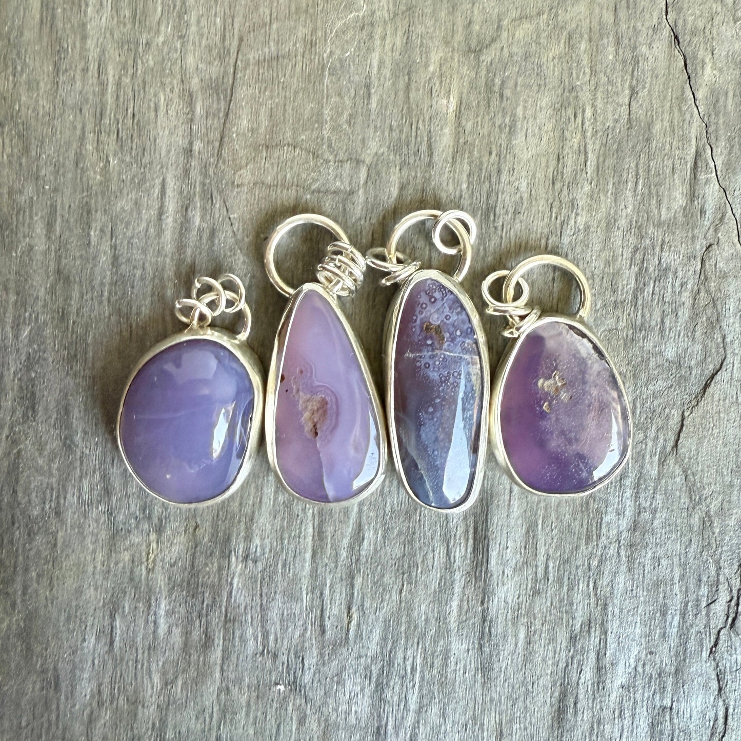 Teardrop Oregon Holley Blue Pendant Necklace | PNW Gemstone Jewelry