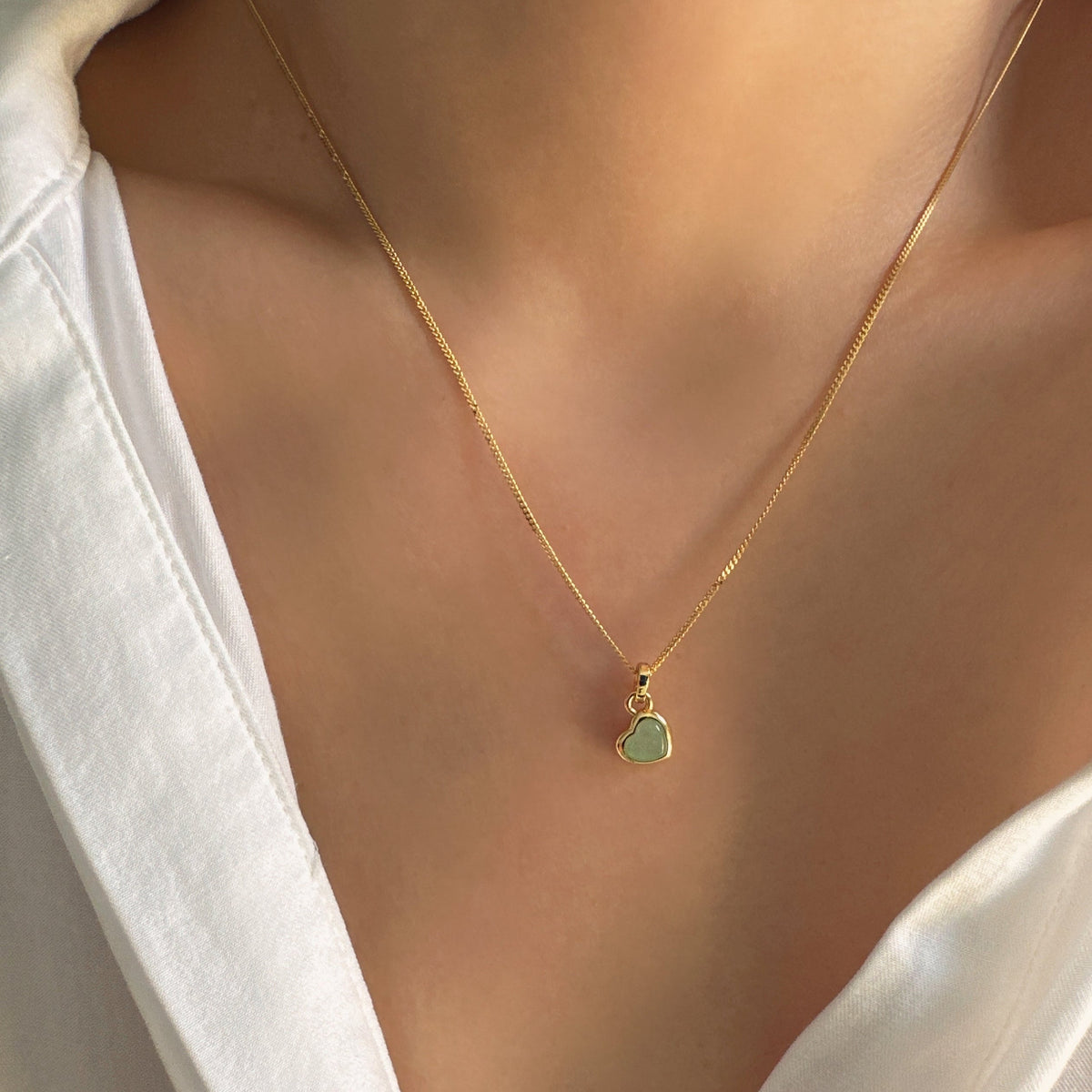 Heart Jade Necklace