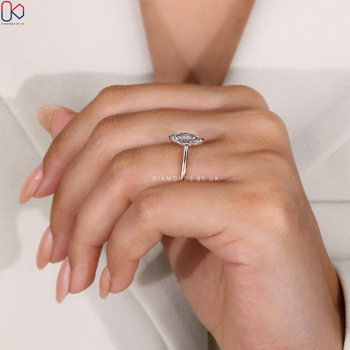 Dutch Marquise Solitaire Ring