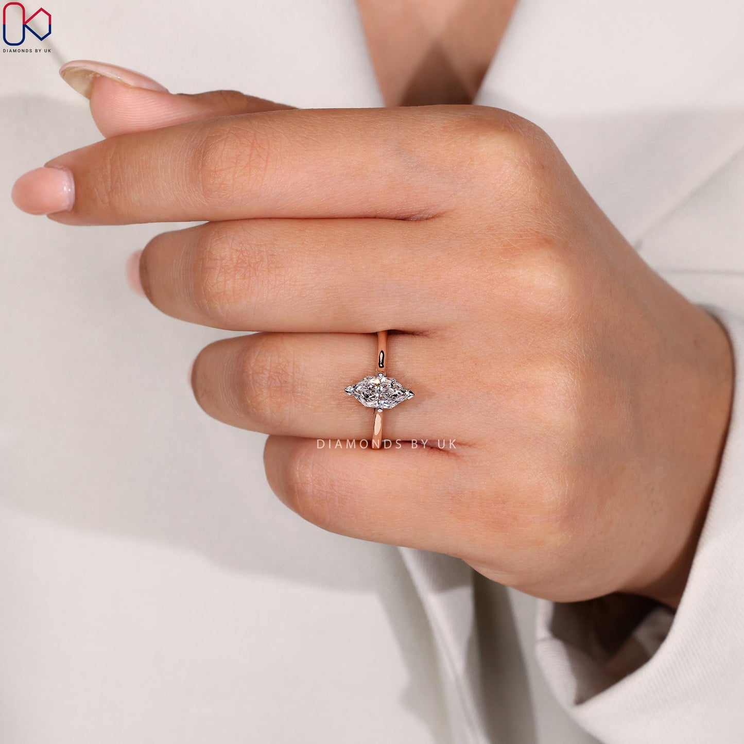 Dutch Marquise Solitaire Ring