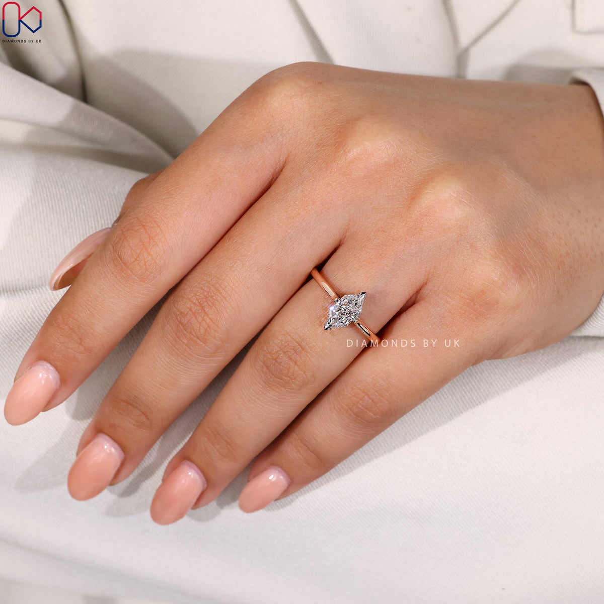 Dutch Marquise Solitaire Ring