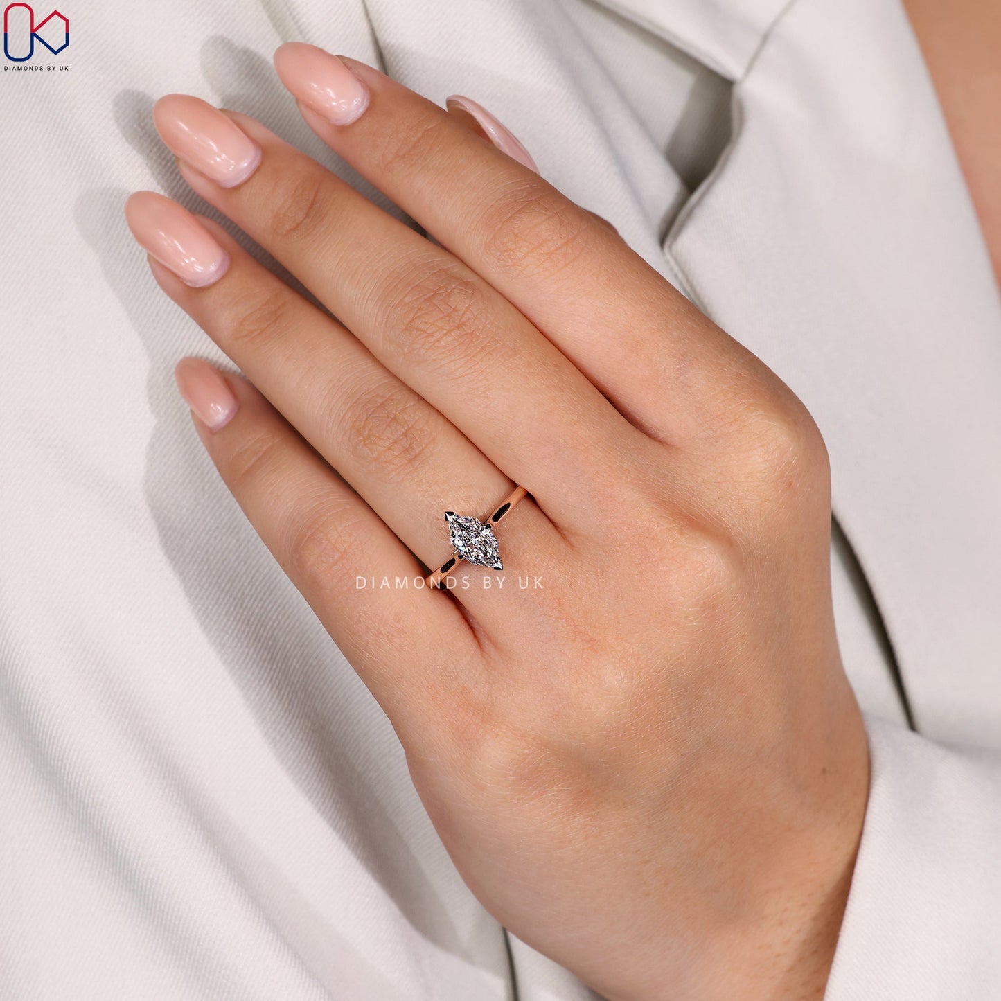 Dutch Marquise Solitaire Ring
