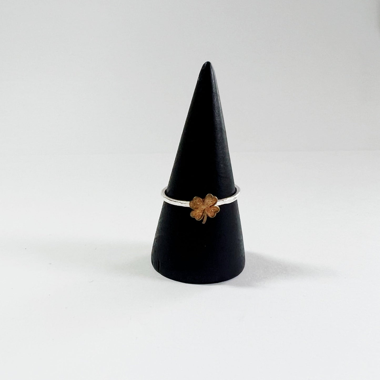 Shamrock Clover Stacking Ring