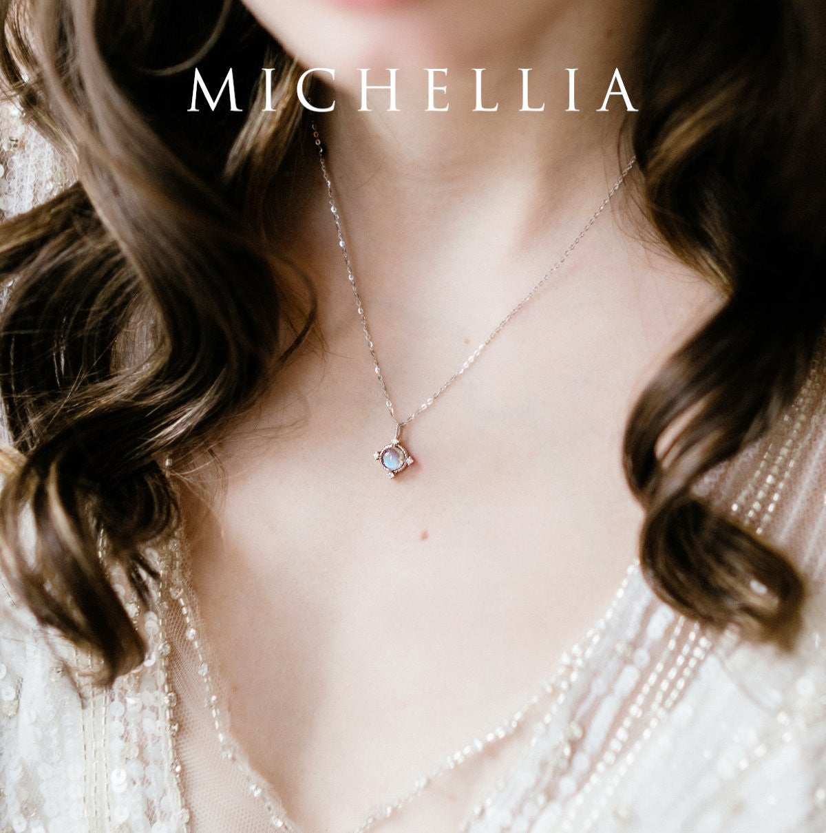 [Stella] Aura of Galaxy Necklace in Australian Opal