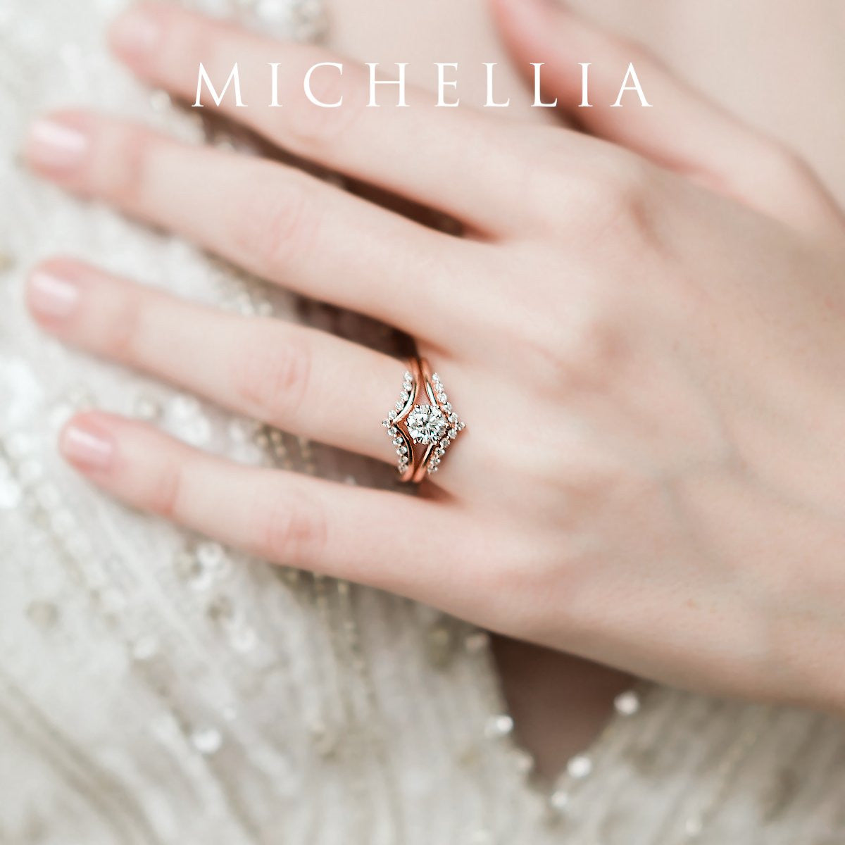 [Diane] Moonwake Engagement Ring in Blue Sapphire