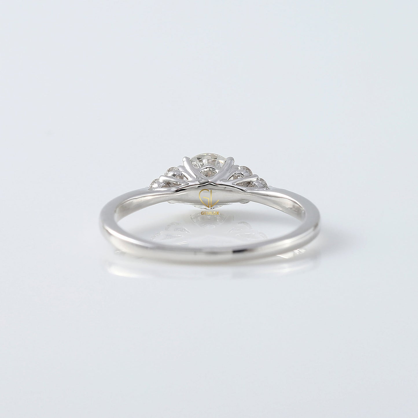 Round Cut Moissanite Seven Stone Ring