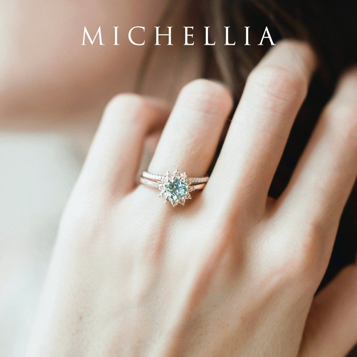 [Rosalie] Vintage Bloom Ring in Akoya Pearl