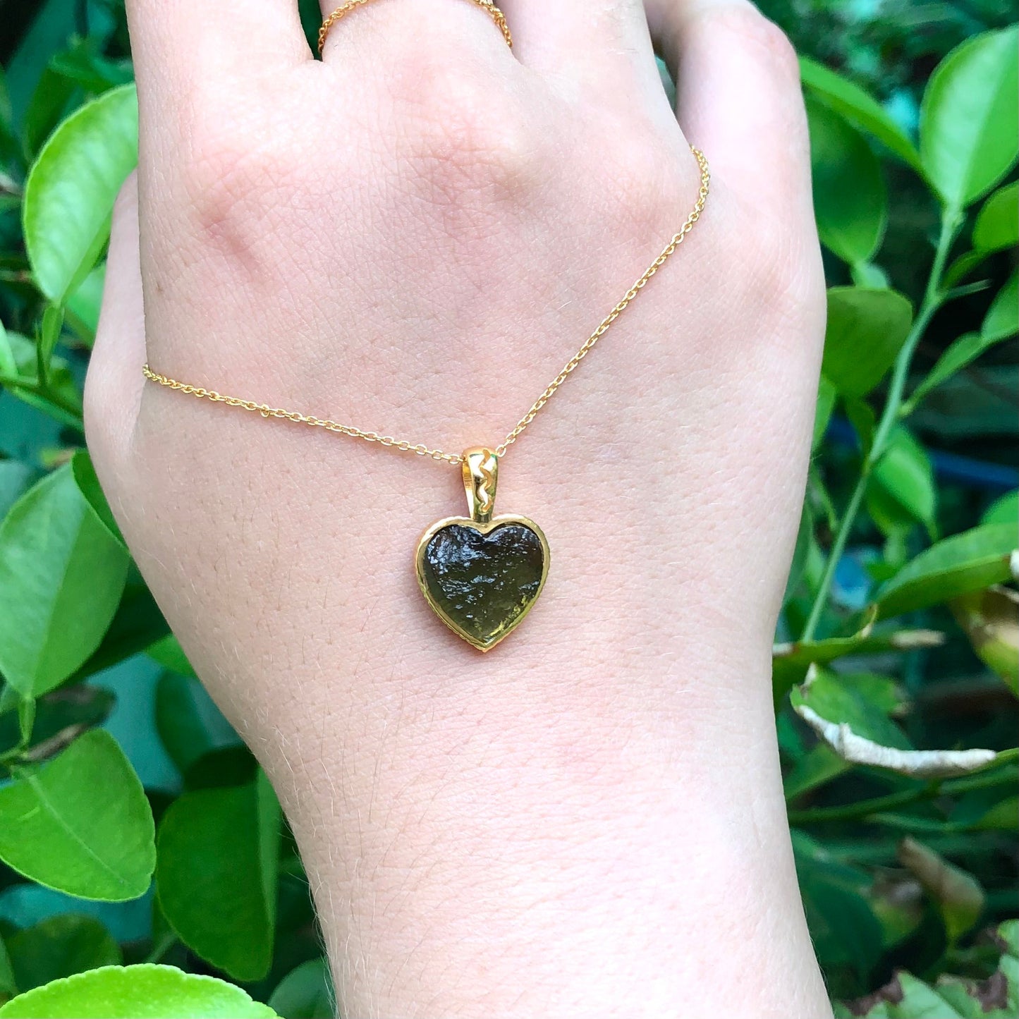 Certified Rough Moldavite Necklace 925 Solid Sterling Silver Handmade Designer Necklace, 100% Natural Moldavite Gemstone Necklace