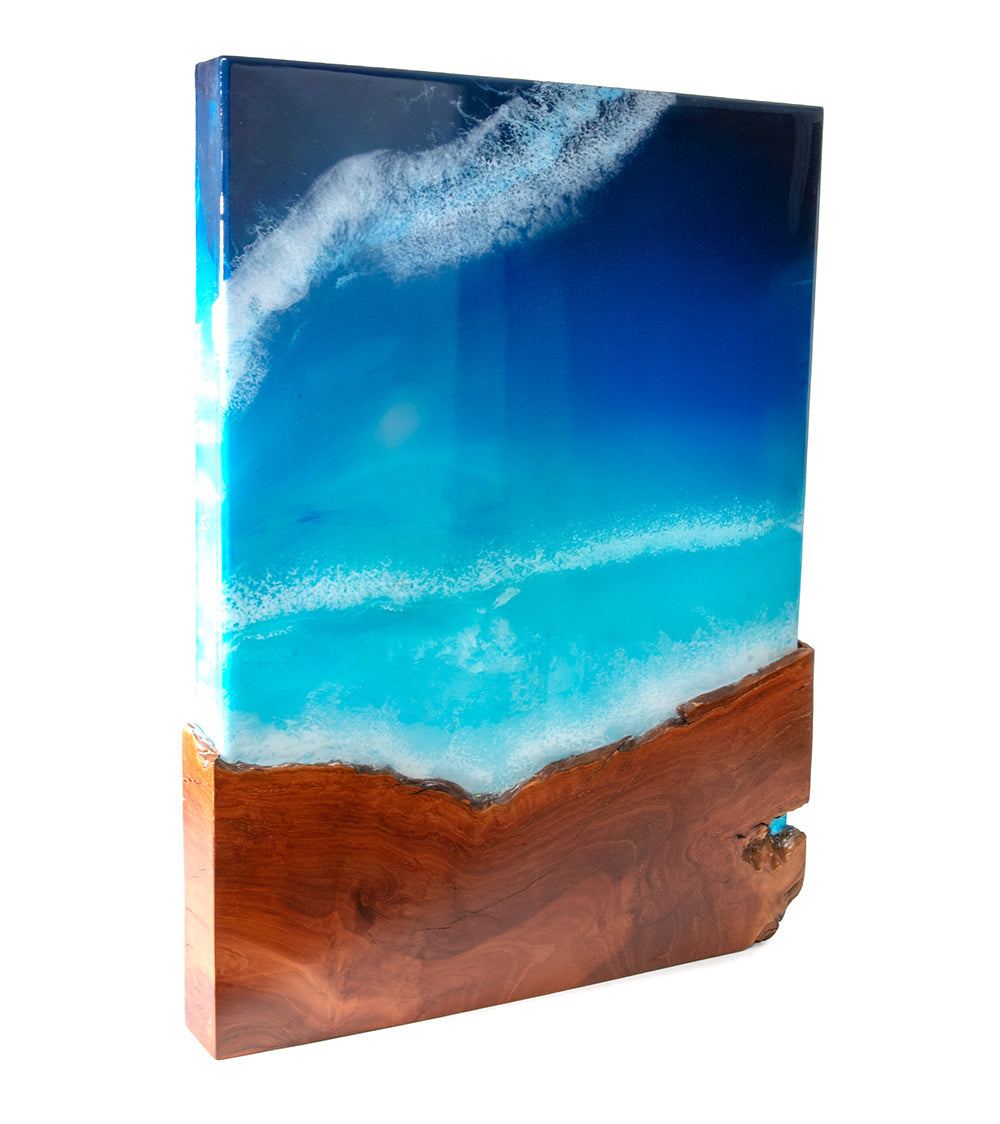 Koa/Resin Wall Art "Pukalani Ponds" by S. Isaac Anderson