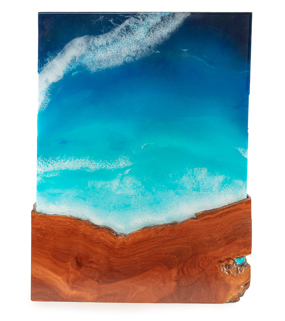 Koa/Resin Wall Art "Pukalani Ponds" by S. Isaac Anderson
