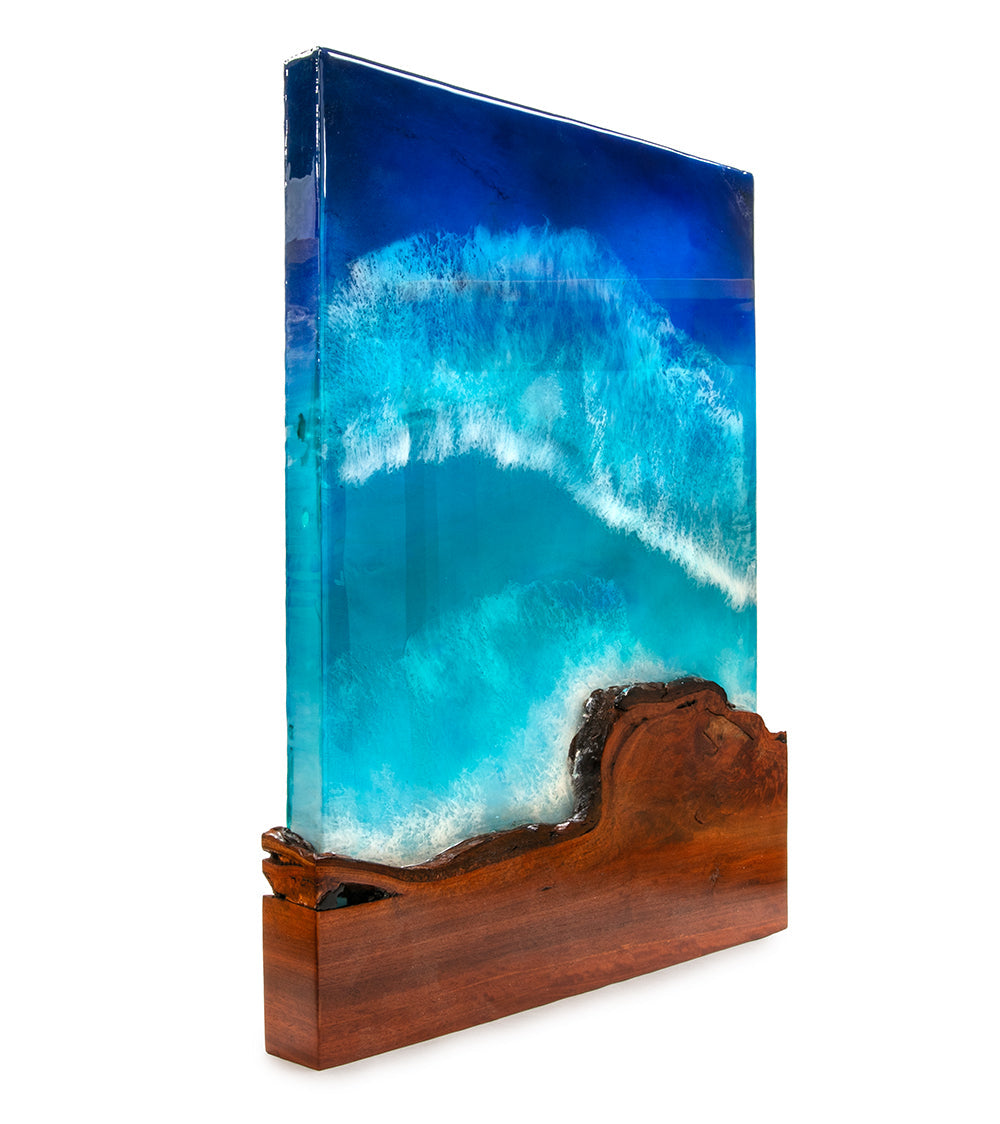 Lychee/Resin Wall Art "Makapu'u Point" by S. Isaac Anderson