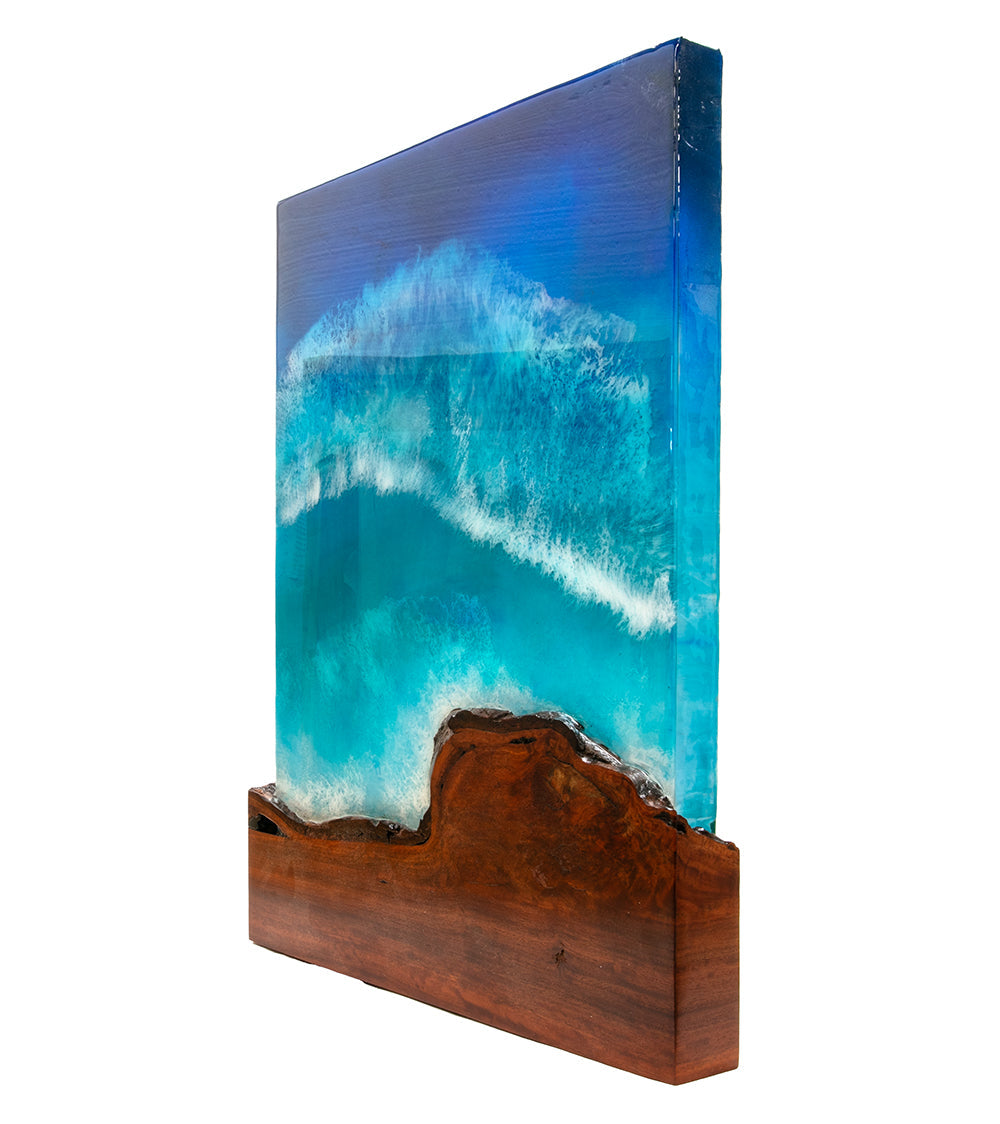 Lychee/Resin Wall Art "Makapu'u Point" by S. Isaac Anderson