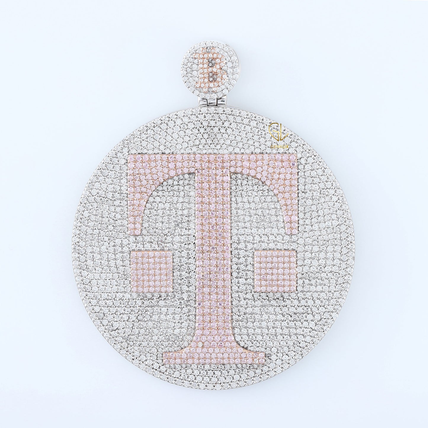 Iced Out Lab Grown Diamond Custom Letter Circular Hip Hop Pendant