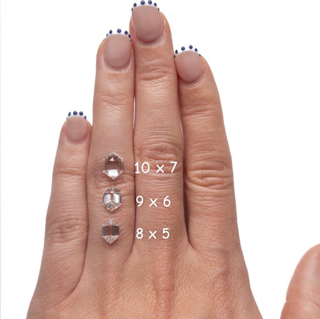 Double Cut Elongated Hexagon Lab Diamond