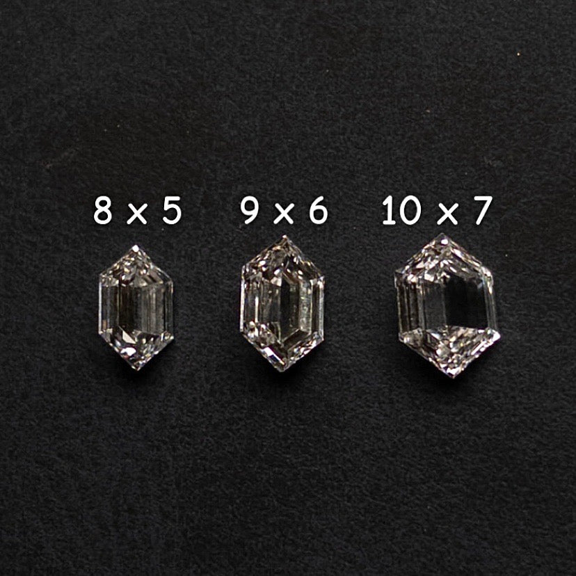 Double Cut Elongated Hexagon Lab Diamond