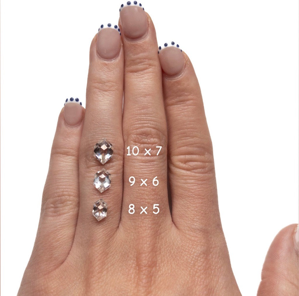 Double Cut Elongated Hexagon Moissanite