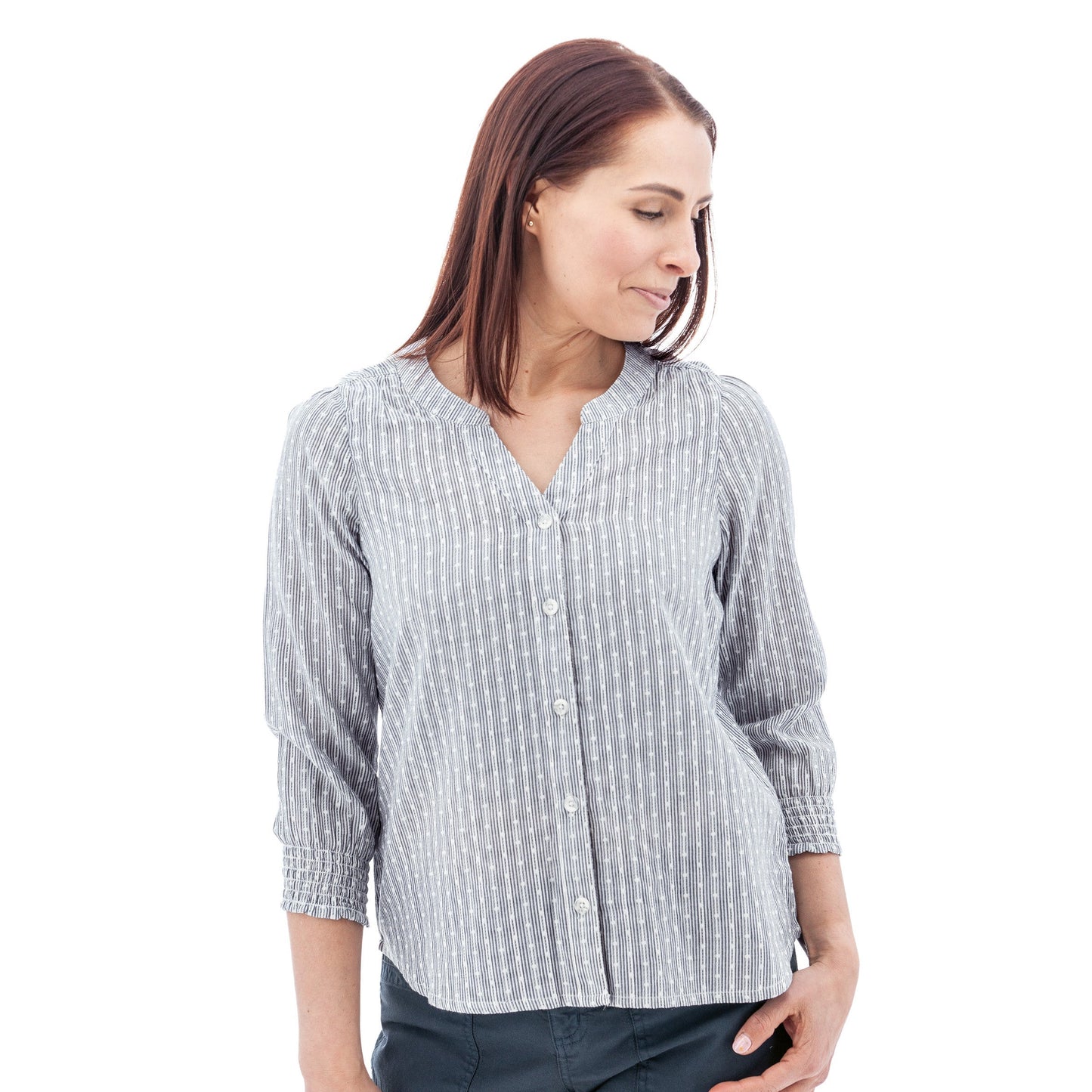 Anna Smocked Sleeve Blouse - J28752