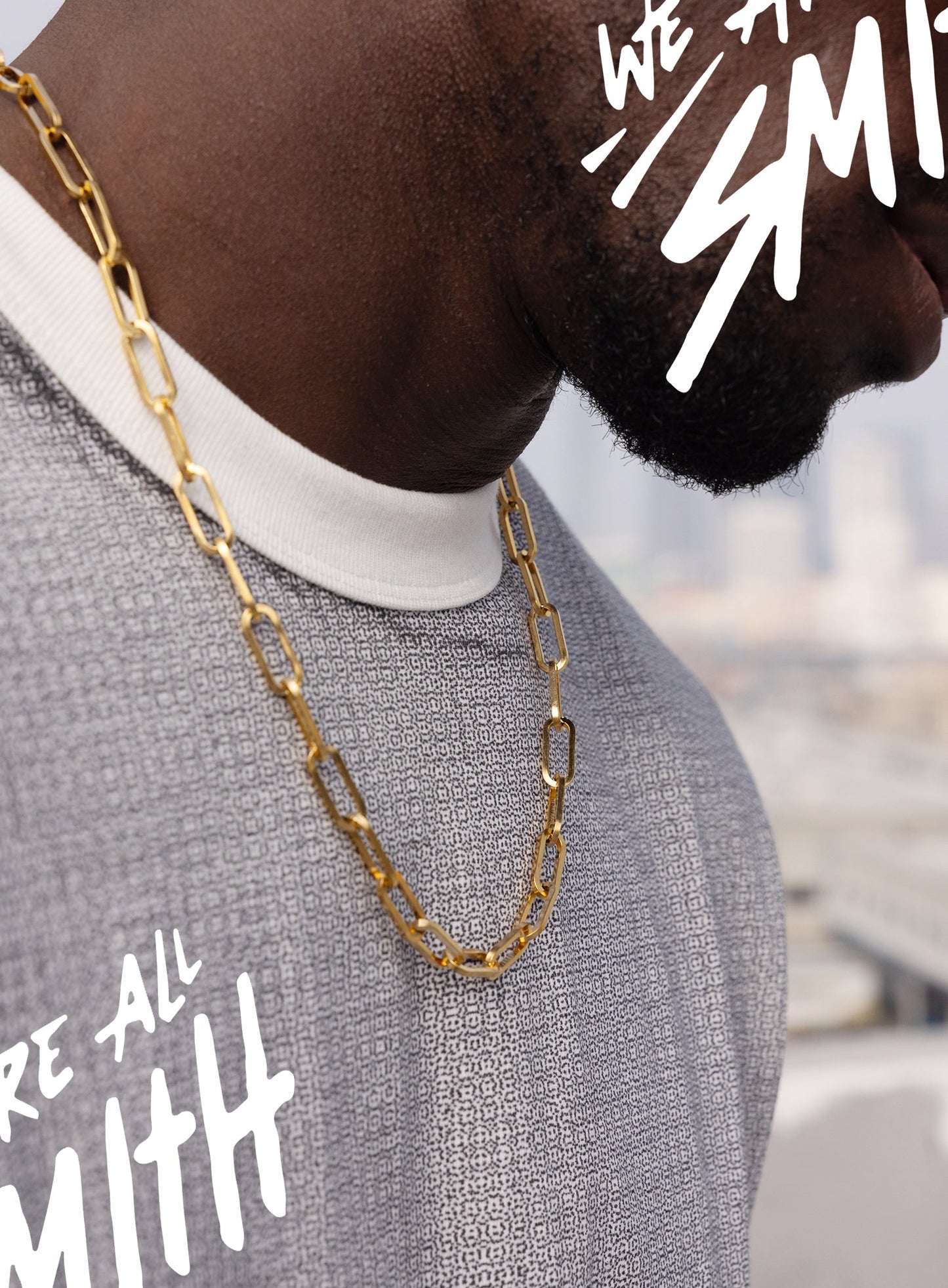 Stainless Steel Gold Plated 8mm Cable Chain